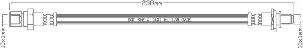 Juratek JBH1017 - Brake Hose car-mod.net