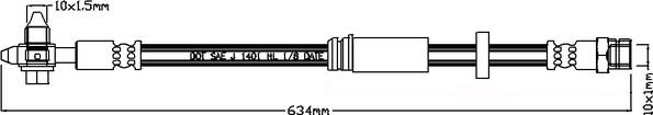 Juratek JBH1144 - Brake Hose car-mod.net