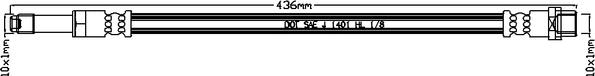 Juratek JBH1166 - Brake Hose car-mod.net