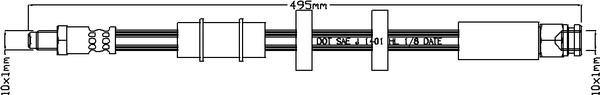Juratek JBH1104 - Brake Hose car-mod.net