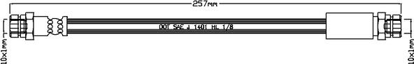 Juratek JBH1119 - Brake Hose car-mod.net