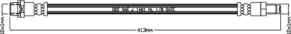 Juratek JBH1257 - Brake Hose car-mod.net