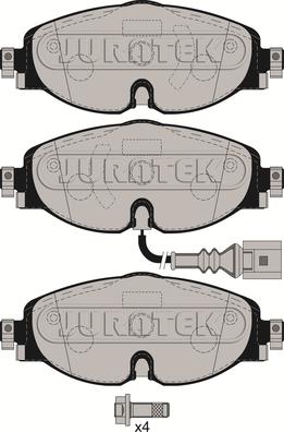 Juratek JCP4265 - Brake Pad Set, disc brake car-mod.net