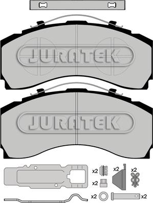 Juratek JCP1004K1 - Brake Pad Set, disc brake car-mod.net