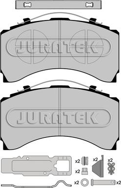 Juratek JCP1005K1 - Brake Pad Set, disc brake car-mod.net