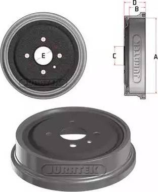 Juratek JDR109 - Brake Drum car-mod.net