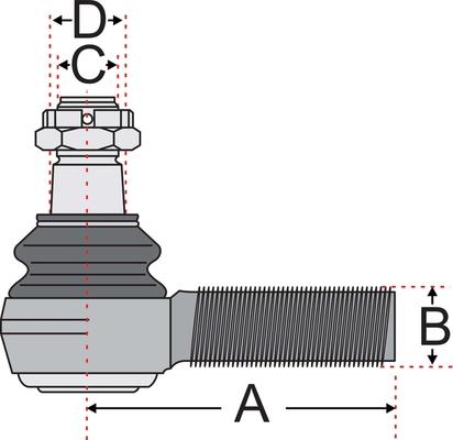 Juratek JSS2130A - Tie Rod End car-mod.net