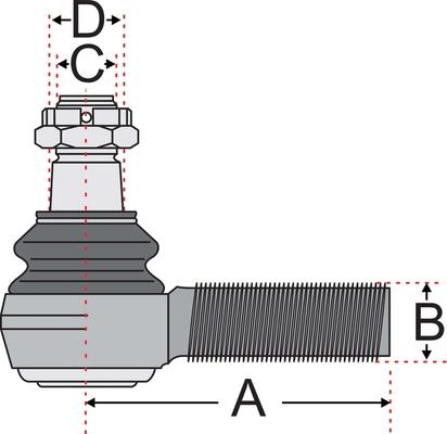 Juratek JSS2125A - Tie Rod End car-mod.net