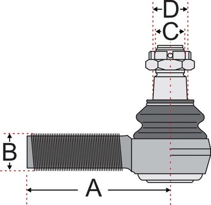 Juratek JSS2126A - Tie Rod End car-mod.net