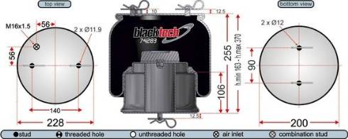 Juratek RML74283C - Bellow, air suspension car-mod.net