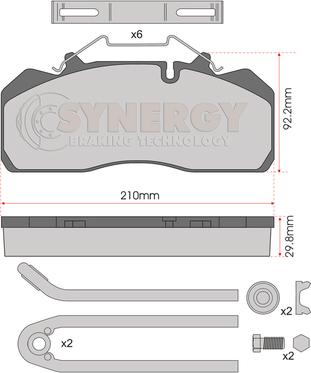 Juratek SYN3389K - Brake Pad Set, disc brake car-mod.net