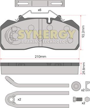 Juratek SYN2389K - Brake Pad Set, disc brake car-mod.net