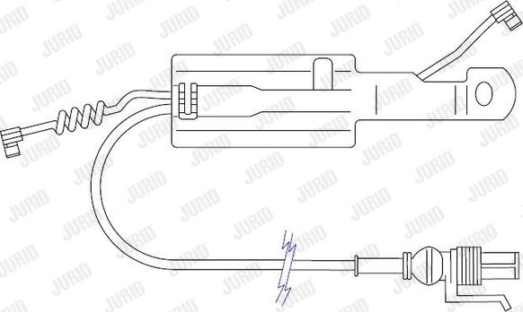Jurid 587068 - Warning Contact, brake pad wear car-mod.net