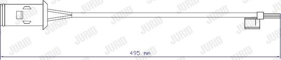 Jurid 587002 - Warning Contact, brake pad wear car-mod.net