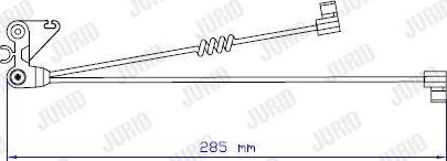 Jurid 587028 - Warning Contact, brake pad wear car-mod.net
