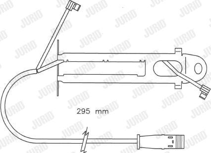 Jurid 587022 - Warning Contact, brake pad wear car-mod.net