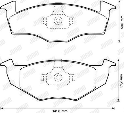 Jurid 571915D - Brake Pad Set, disc brake car-mod.net