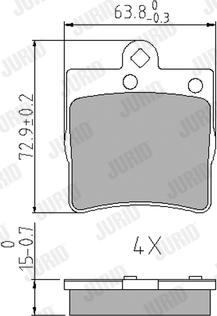 Jurid 571925J - Brake Pad Set, disc brake car-mod.net