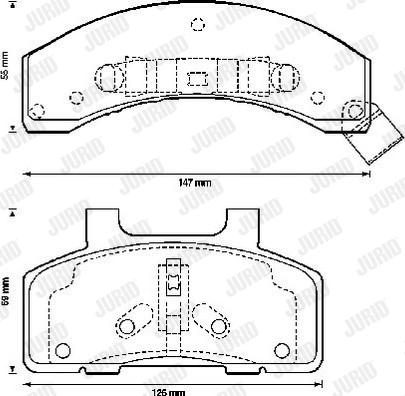 Jurid 571520J - Brake Pad Set, disc brake car-mod.net