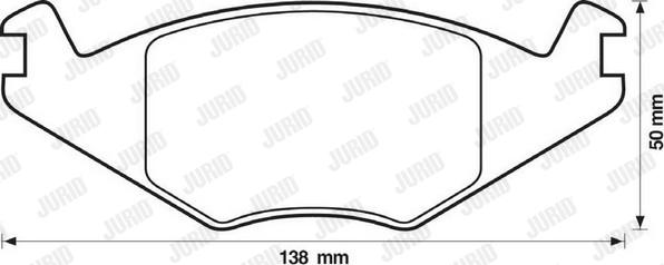 Jurid 571315D - Brake Pad Set, disc brake car-mod.net