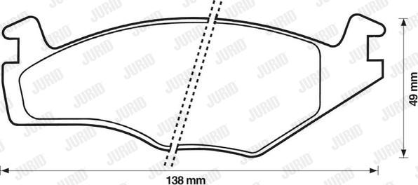 Jurid 571316D - Brake Pad Set, disc brake car-mod.net