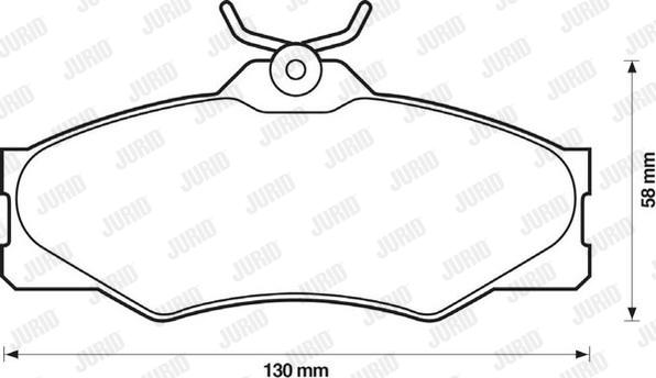 Jurid 571380D - Brake Pad Set, disc brake car-mod.net