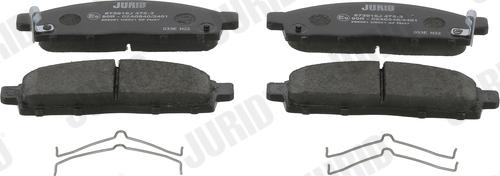 Jurid 573916J - Brake Pad Set, disc brake car-mod.net