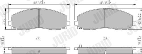 Jurid 573411J - Brake Pad Set, disc brake car-mod.net