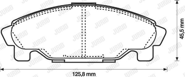 Jurid 572409J - Brake Pad Set, disc brake car-mod.net