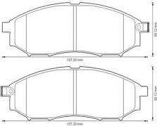 ADVICS-SEA B1N036T - Brake Pad Set, disc brake car-mod.net