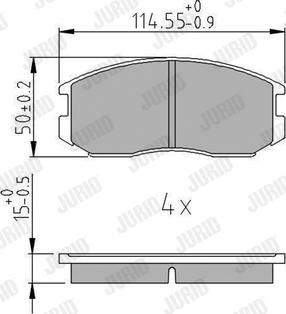 Jurid 572375J - Brake Pad Set, disc brake car-mod.net