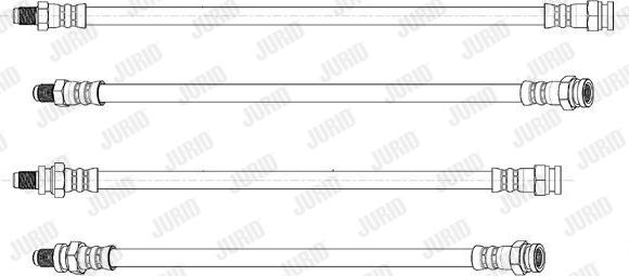 Jurid 173161J - Brake Hose car-mod.net