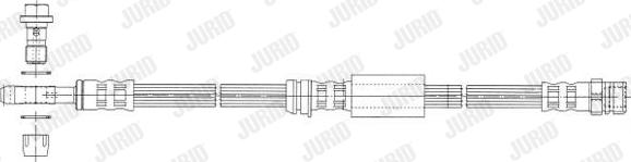 Jurid 172667J - Brake Hose car-mod.net