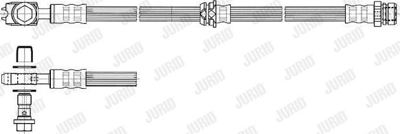 Jurid 172702J - Brake Hose car-mod.net