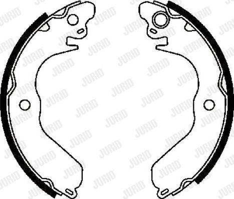Jurid 361938J - Drum Brake Shoe Set car-mod.net