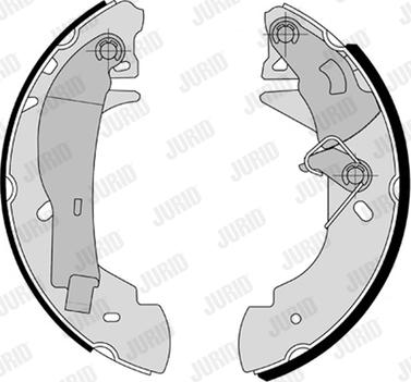 Jurid 361560J - Drum Brake Shoe Set car-mod.net