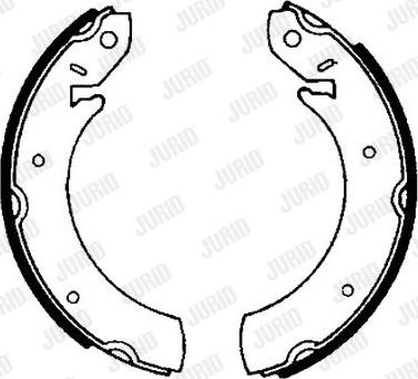 Jurid 361014J - Drum Brake Shoe Set car-mod.net