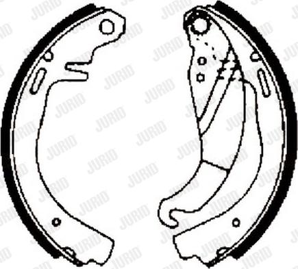 Jurid 361238J - Drum Brake Shoe Set car-mod.net