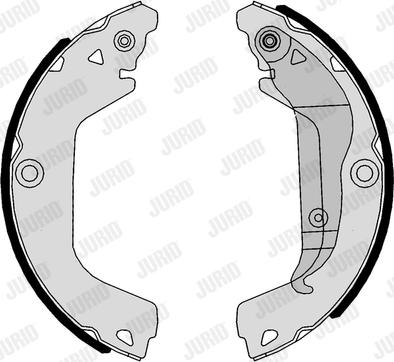 Jurid 362596J - Drum Brake Shoe Set car-mod.net