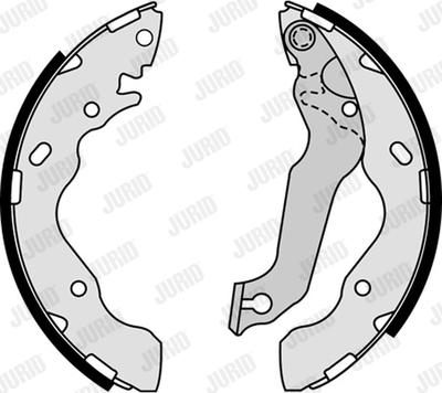 Jurid 362625J - Drum Brake Shoe Set car-mod.net