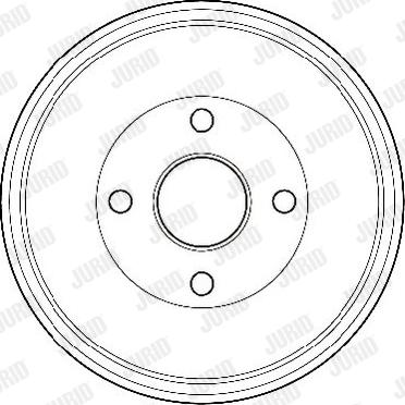 Jurid 329191J - Brake Drum car-mod.net