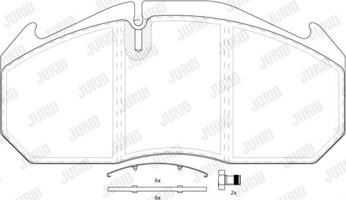 Jurid 2903005390 - Brake Pad Set, disc brake car-mod.net