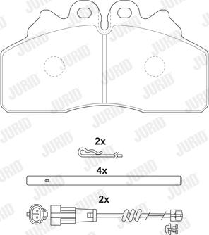 Jurid 2925609560 - Brake Pad Set, disc brake car-mod.net