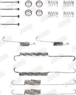 Jurid 771082J - Accessory Kit, brake shoes car-mod.net