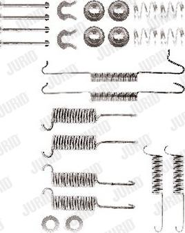 Jurid 771141J - Accessory Kit, brake shoes car-mod.net