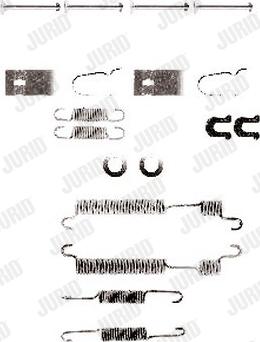 Jurid 771229J - Accessory Kit, brake shoes car-mod.net