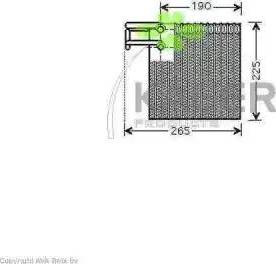 Kager 94-5705 - Evaporator, air conditioning car-mod.net