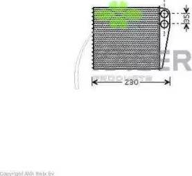 Kager 32-0415 - Heat Exchanger, interior heating car-mod.net
