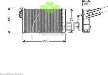 Kager 32-0002 - Heat Exchanger, interior heating car-mod.net