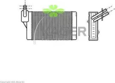 Kager 32-0131 - Heat Exchanger, interior heating car-mod.net